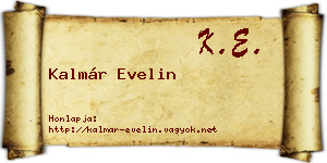 Kalmár Evelin névjegykártya