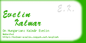 evelin kalmar business card