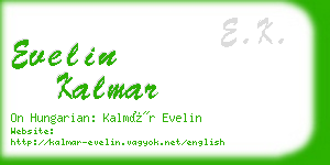 evelin kalmar business card